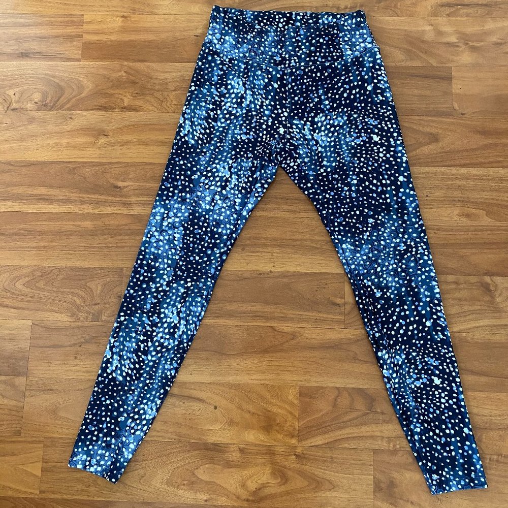 Rohnisch Blue Patterned Yoga Leggings